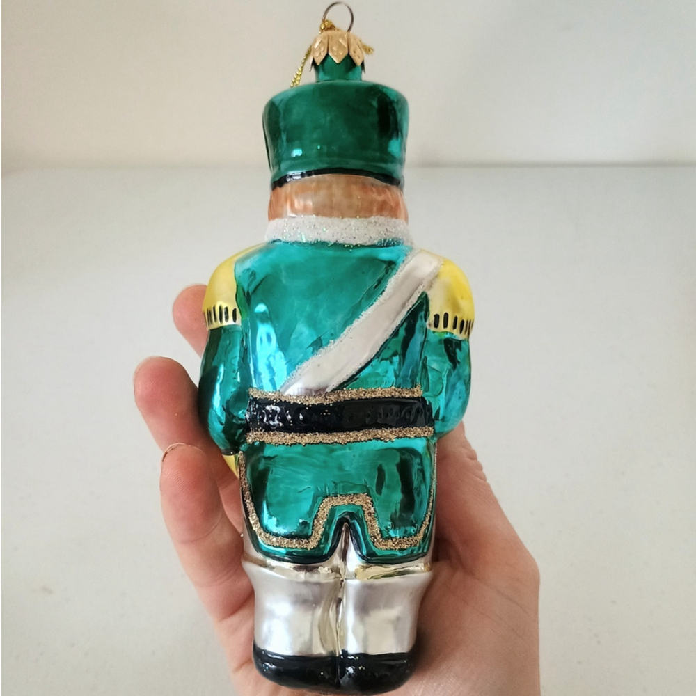 Vintage Set Of Polish Poland Blown Glass Christmas Ornaments Drummer Boys - Picture 7 of 10